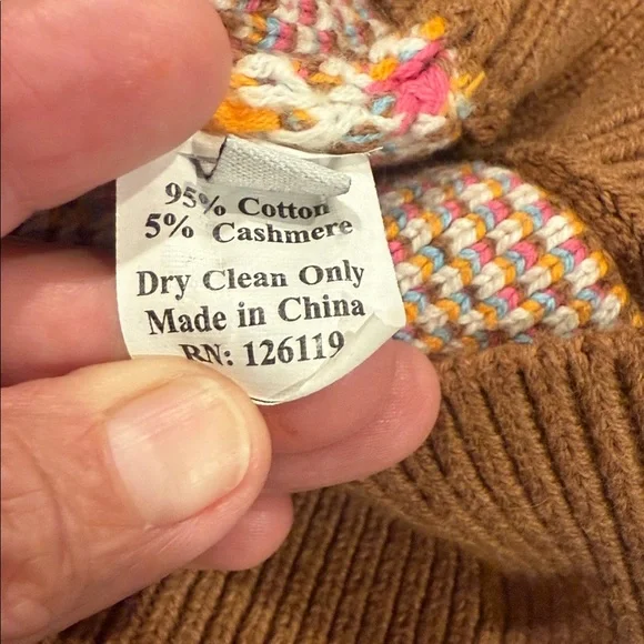 Victor Glemaud Multicolor Women’s Diamond Patterned Sweater L - Picture 9 of 9